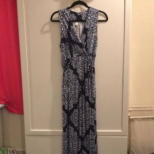 Motherhood maternity blue maxi dress size L